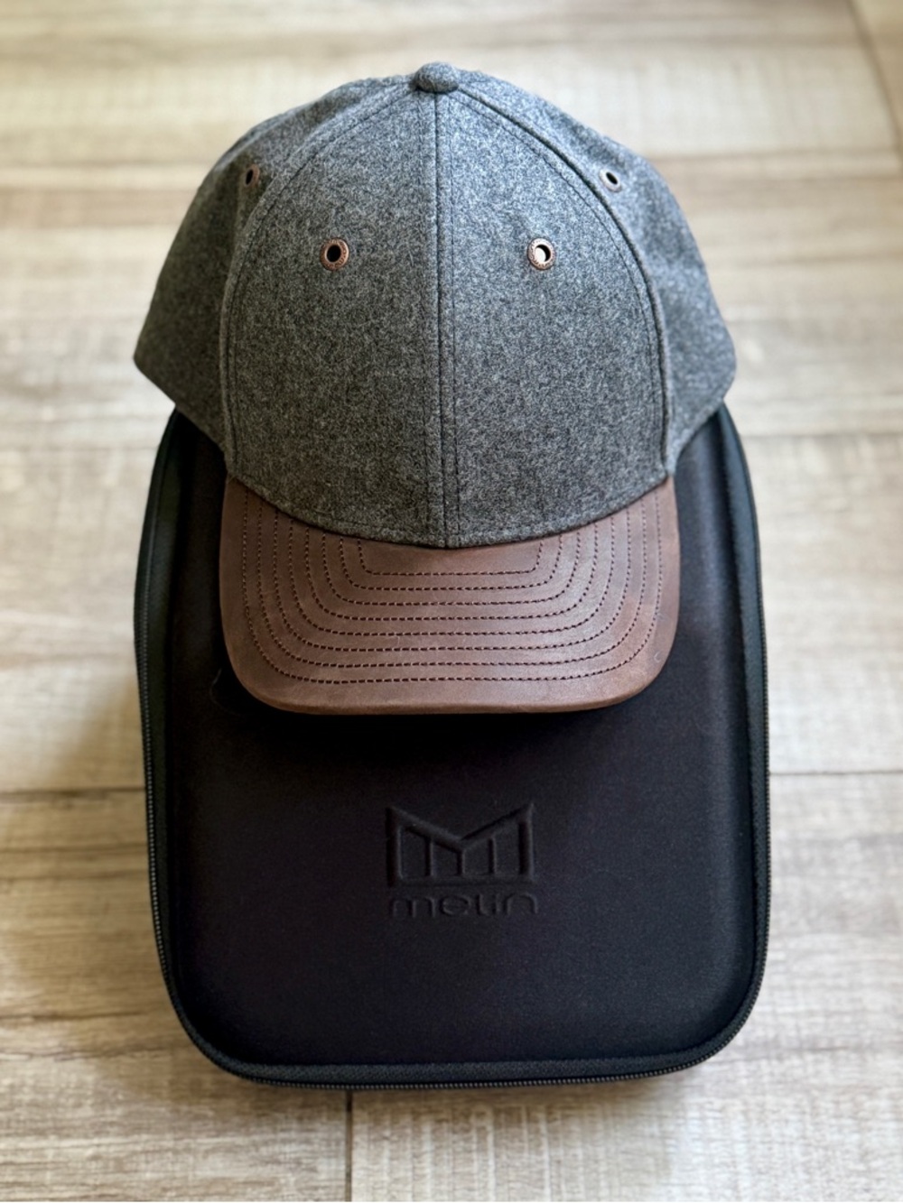 [RARE] Melin A-Game Scout Thermal Hat + Case | Merino Wool & Nappa Leather